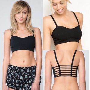 Brandy Melville cage barlette top